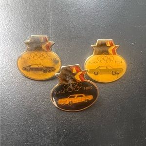 Olympic Sponsor Pin ~ Commemorative ~ 1960 Buick, 1964 Buick, 1972 Buick